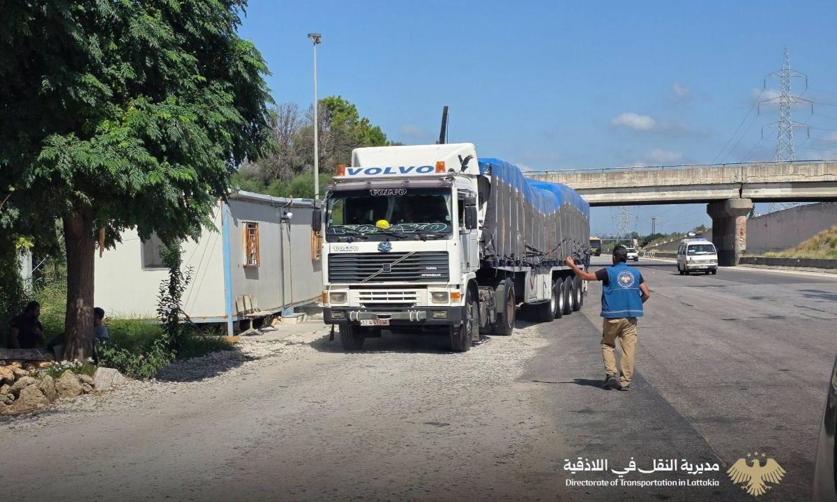 نقطة قبان جبلة تواصل مهامها في ضبط أوزان الشاحنات على طريق اللاذقية – دمشق